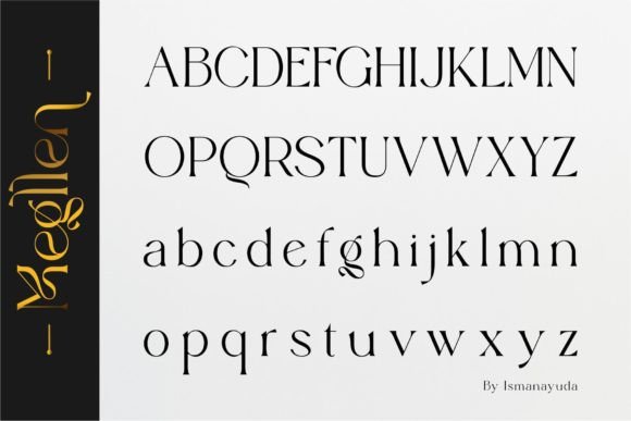 Megllen Font PNG with transparent background - Preview 2
