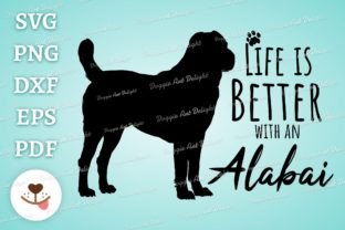 Alabai Dog Lover Svg Png Dxf Cut File Graphic by Doggie Art Delight ...