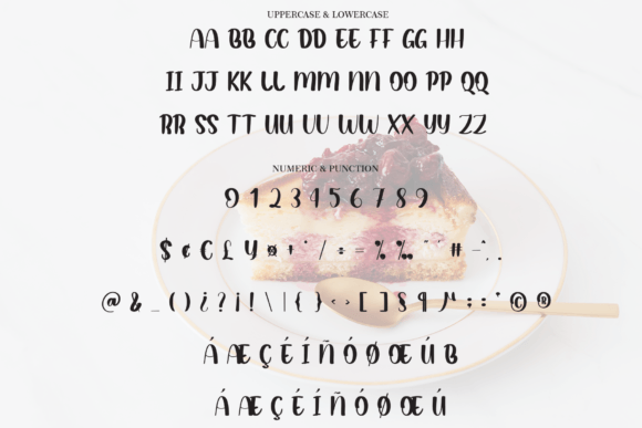 Bluberry Cheesecake Font - Preview 4