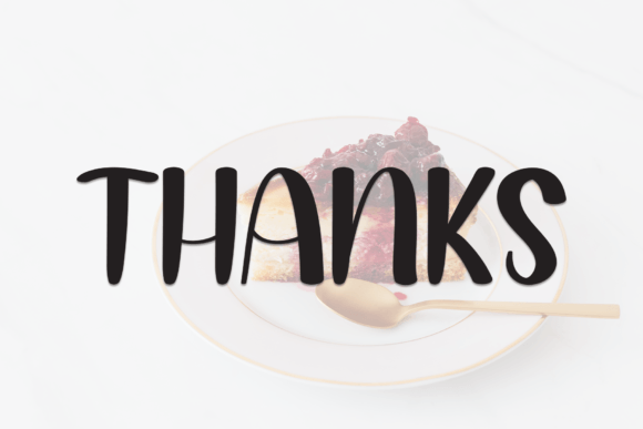 Bluberry Cheesecake Font - Preview 5