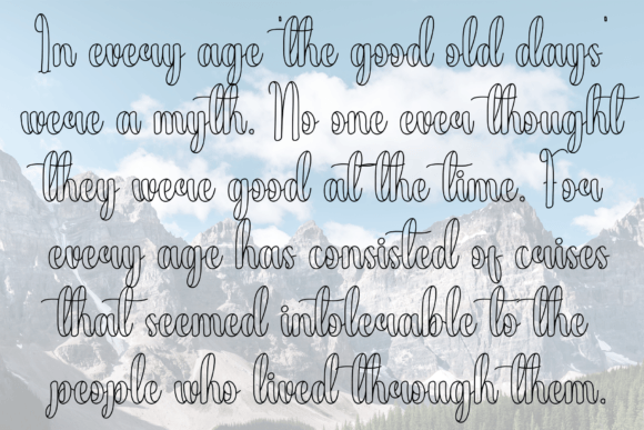 Blue Sky Font - Preview 5