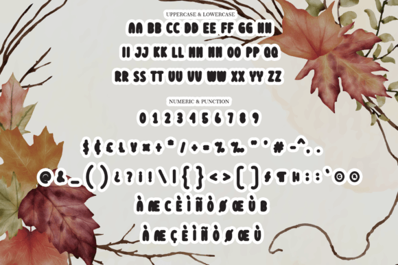 Dried Leaves Font - Preview 6