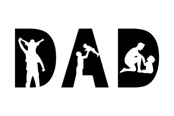 Father's Day Silhouette Design Grafica Creazioni Di ui.sahirsulaiman