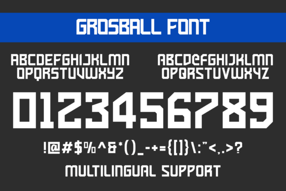 Grosball Font - Preview 1