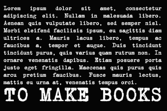 Inabitavek Typewriter Font - Preview 3