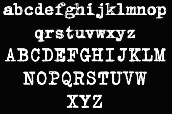 Inabitavek Typewriter Font - Preview 4
