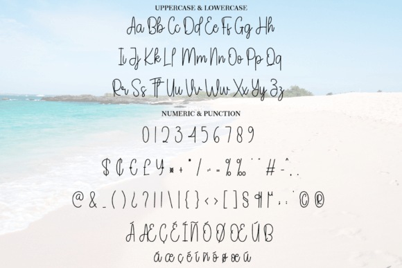 Kuta Beach Font PNG with transparent background - Preview 6