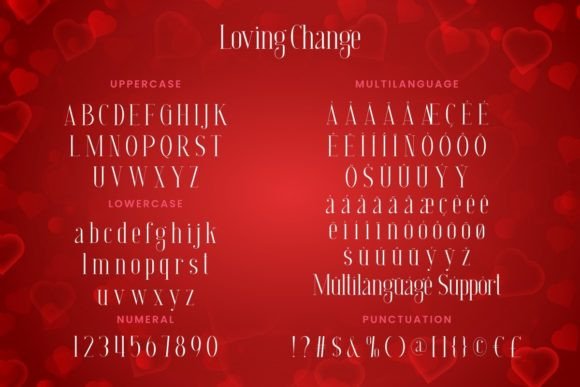 Loving Change Font PNG with transparent background - Preview 3
