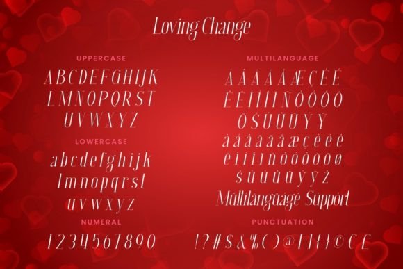 Loving Change Font font preview - 6