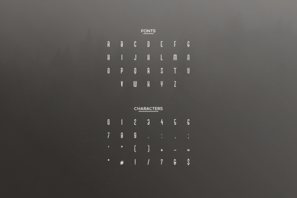 Minosuco Font PNG with transparent background - Preview 2