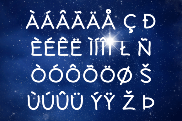 Mystic Polaris Font PNG with transparent background - Preview 3