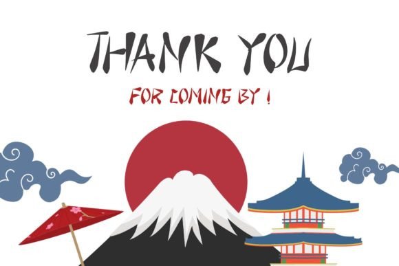Osaka Japan Font PNG with transparent background - Preview 1