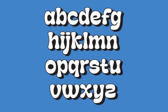Retro Goldy Font PNG with transparent background - Preview 5