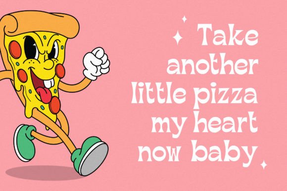 Retro Romantic Font PNG with transparent background - Preview 1