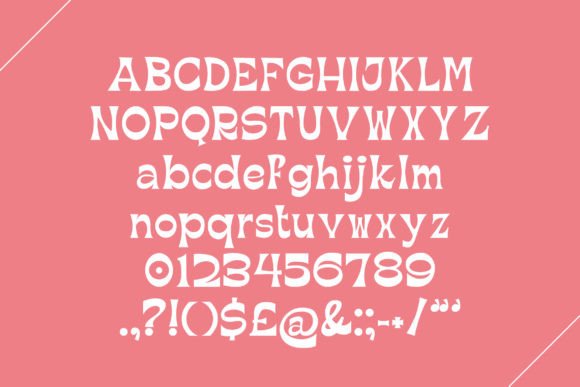 Retro Romantic Font PNG with transparent background - Preview 4