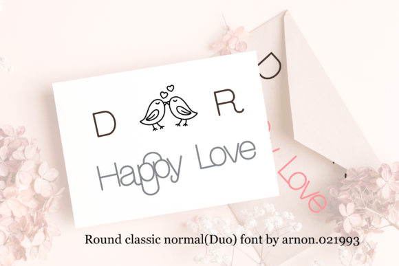 Round Classic Normal Font PNG with transparent background - Preview 3