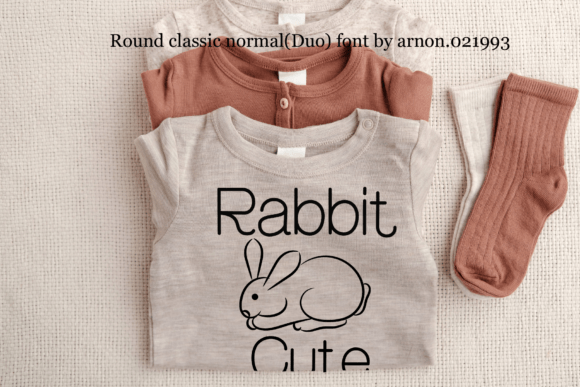 Round Classic Normal Font PNG with transparent background - Preview 5
