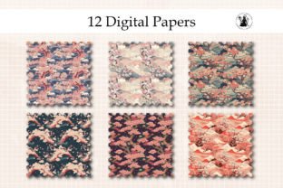 Sakura Tree Seamless Pattern Bundle Graphic by PawsitivelyAesthetic ...