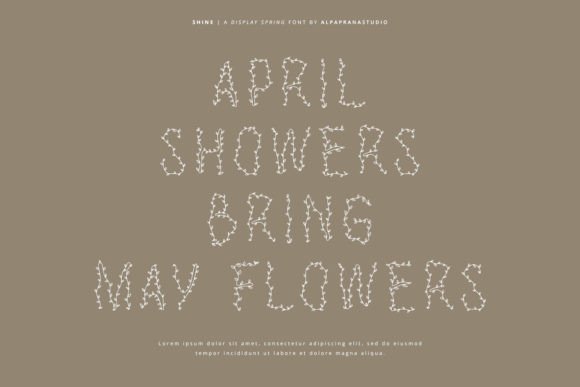 Shine Font PNG with transparent background - Preview 3