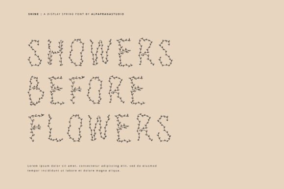 Shine Font PNG with transparent background - Preview 4