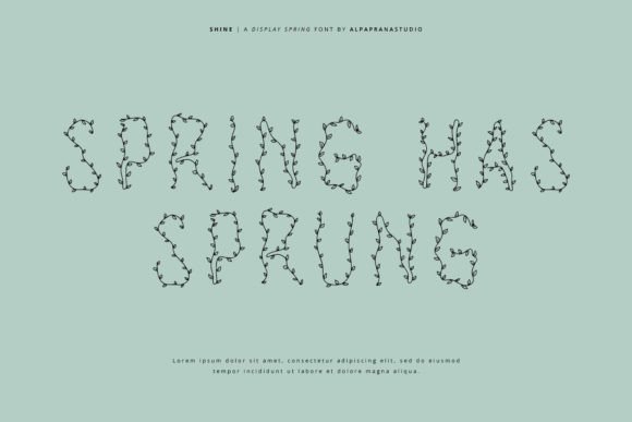 Shine Font PNG with transparent background - Preview 5