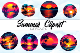 Sunset Sublimation Clipart Graphic by HappyPlanning · Creative Fabrica