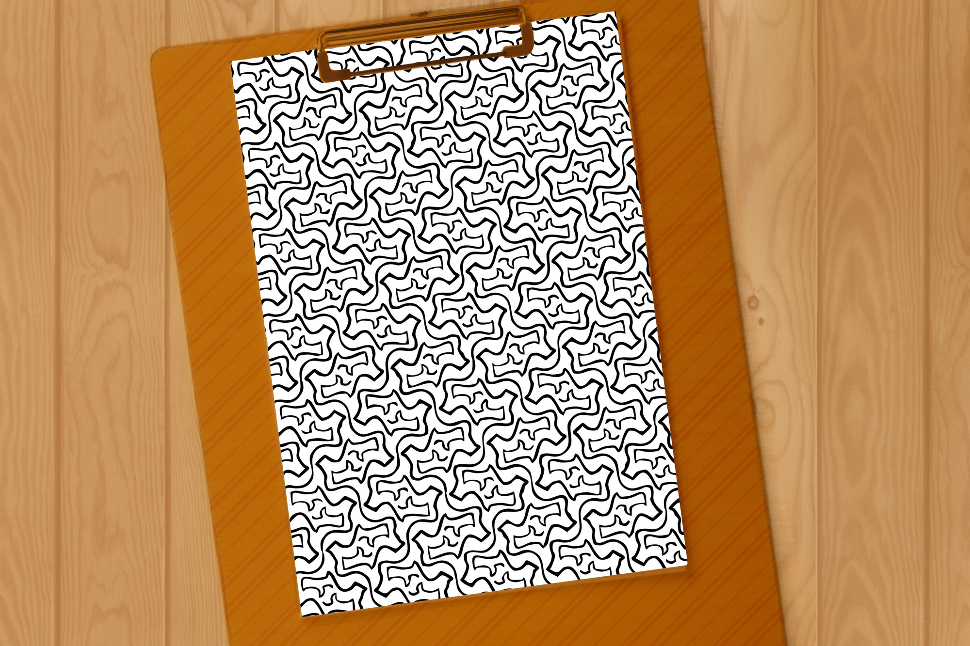 Wiggly Line Roses Swiggly Wiggly Lines Pattern Graphic by Expressive Sun Art · Creative ...