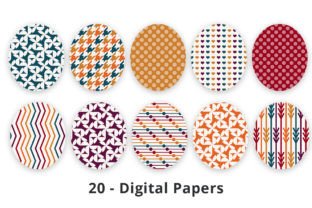 Autumn Color Digital Paper Backgrounds Graphic by Lemon Paper Lab ...