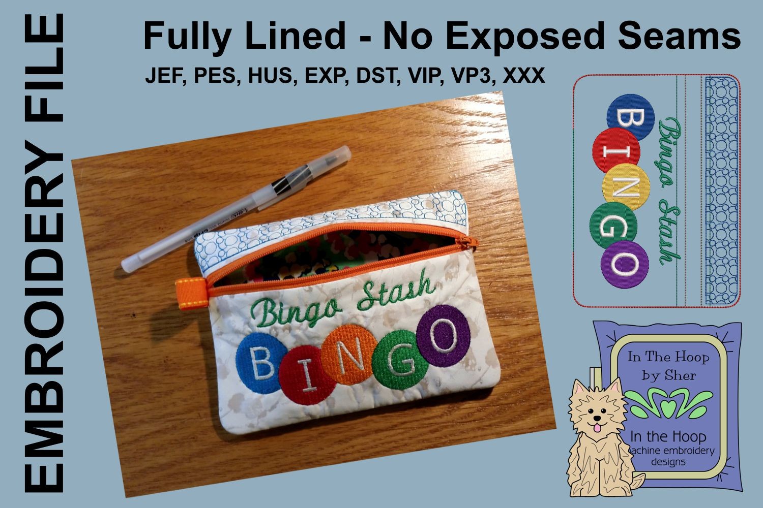 Bingo Zipper Bag