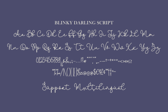 Blinky Darling Duo Font PNG with transparent background - Preview 3