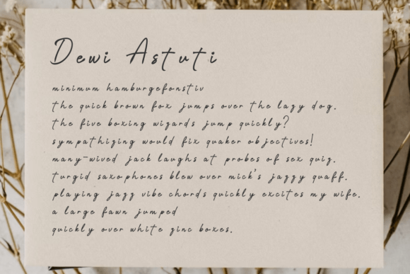 Dewi Astuti Font - Preview 1