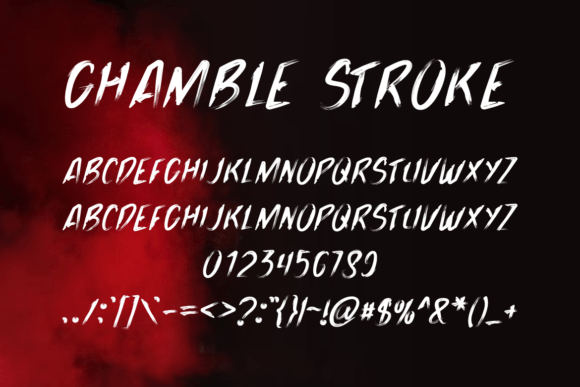 Ghamble Stroke Font - Preview 2