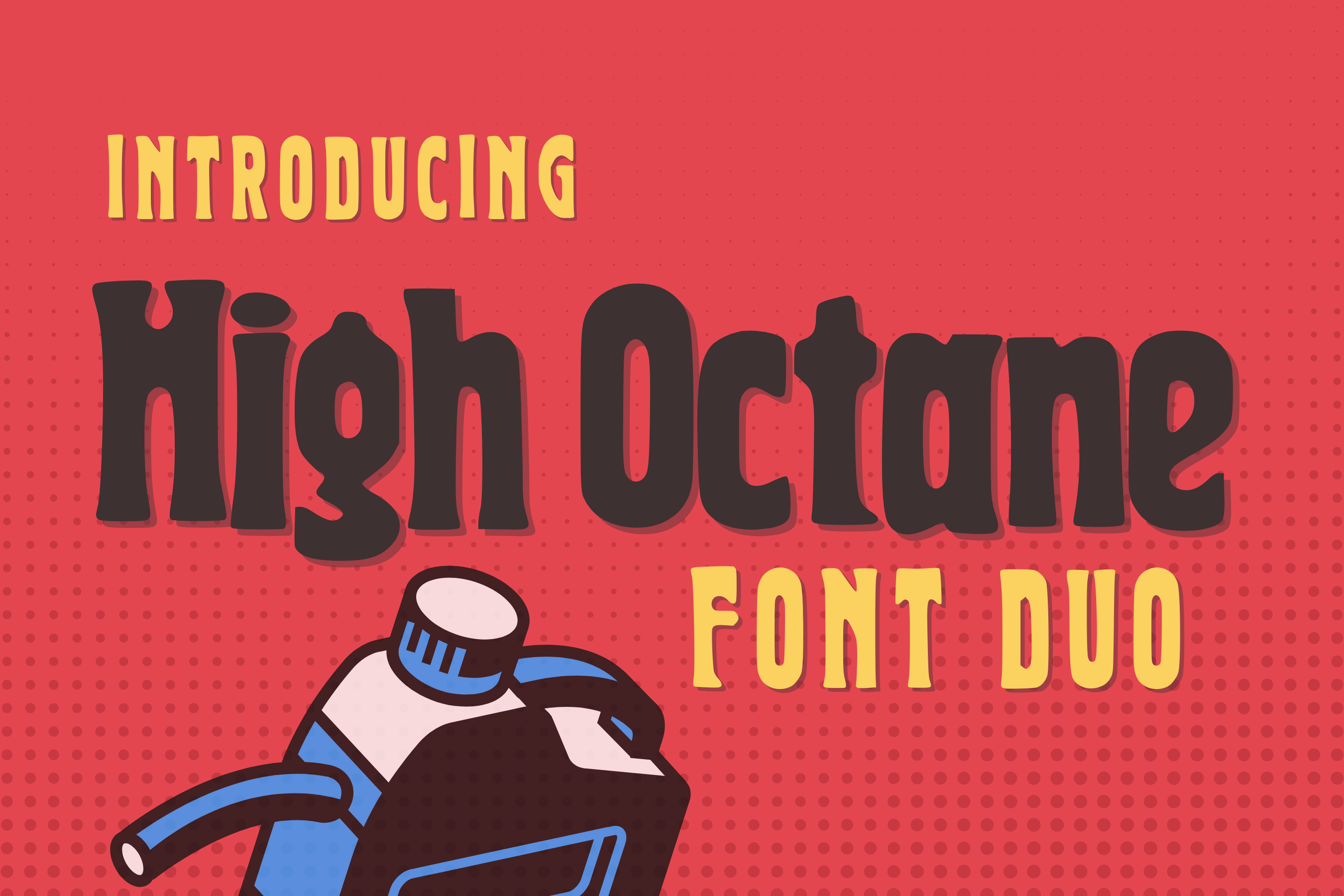 High Octane preview — slanted energetic bold display font with a sense of speed