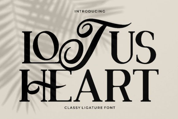 Lotus Heart Display Font By putracetol