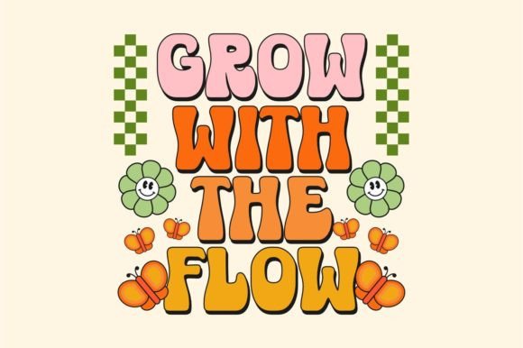 Magic Flower Font PNG with transparent background - Preview 1