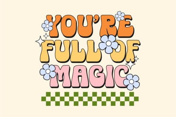 Magic Flower Font PNG with transparent background - Preview 2
