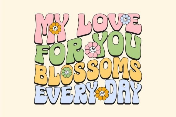 Magic Flower Font PNG with transparent background - Preview 4