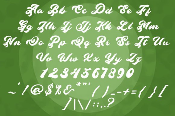 Mango Splash Font font preview - 5