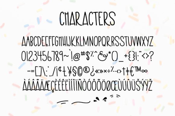 Milkshaker Font PNG with transparent background - Preview 1