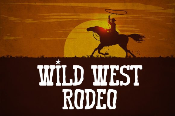 Most Haunted Western Display Typeface Font PNG with transparent background - Preview 1