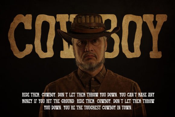 Most Haunted Western Display Typeface Font PNG with transparent background - Preview 2
