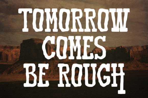 Most Haunted Western Display Typeface Font PNG with transparent background - Preview 3