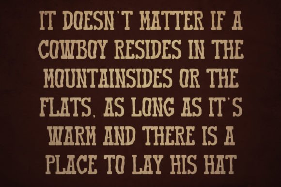 Most Haunted Western Display Typeface Font PNG with transparent background - Preview 5