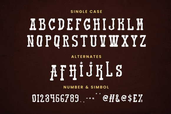 Most Haunted Western Display Typeface Font PNG with transparent background - Preview 6