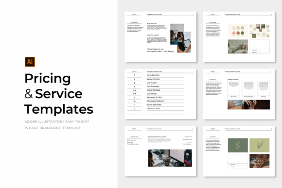 Pricing and Service Guide Template