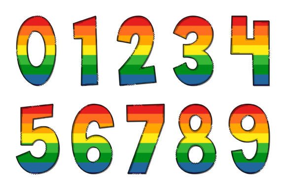 Rainbow Colors Font font preview - 3