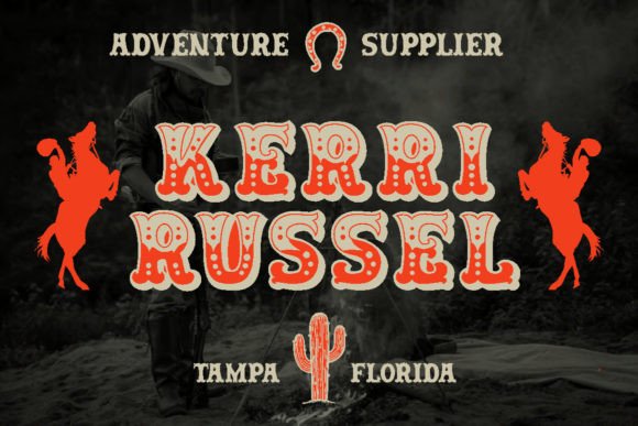 Rodeo Rebels Font PNG with transparent background - Preview 1
