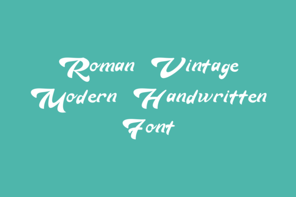 Roman Vintage Font PNG with transparent background - Preview 3