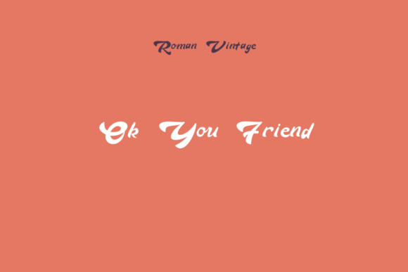 Roman Vintage Font PNG with transparent background - Preview 4