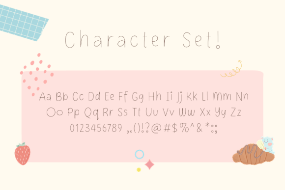 Slinky Fabric Font PNG with transparent background - Preview 4
